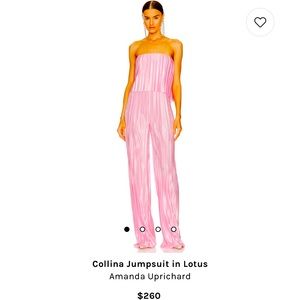 Amanda Uprichard Collina Jumpsuit in Lotus